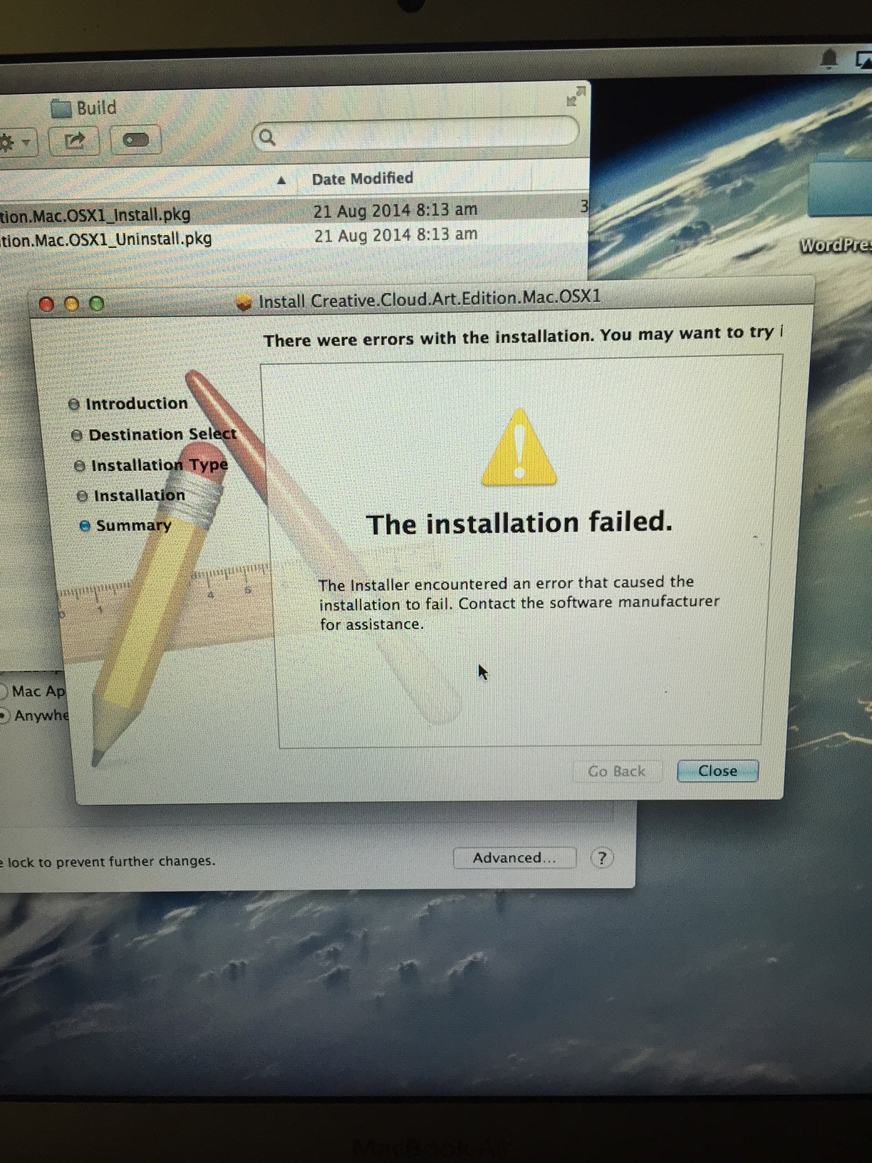 Mac Software Install Fails Acrobat